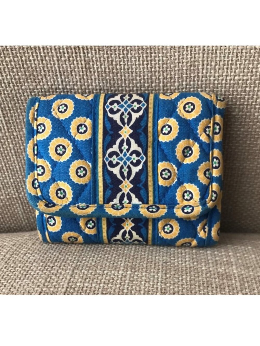 Vera Bradley Riviera Blue Tri-fold Wallet